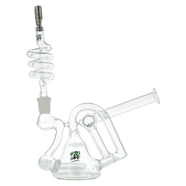 DynaVap – Spiralny Adapter z Turbo 420VAPE łączący z bongiem szlif 14.5 mm