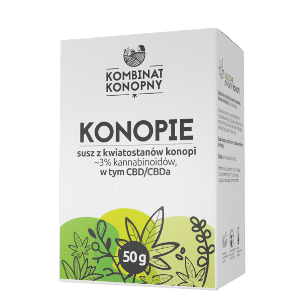 Kombinat Konopny – Susz CBD z kwiatostanów konopi 50 g