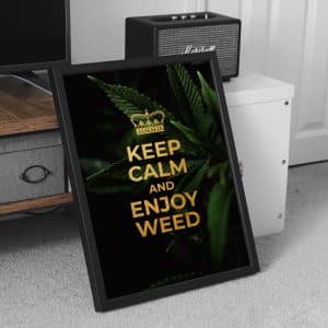 Plakat „Keep Calm and Enjoy Weed”