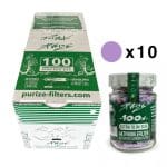 Purize – Filtry węglowe XTRA Slim 100 szt. (ø 5,9 mm) Purize – Filtry węglowe XTRA Slim 100 szt. (ø 5,9 mm)
