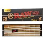 Bibułki RAW Cone Black King Size Slim 20 szt.