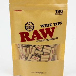 RAW – Filterki do jointów – Wide Prerolled Tips 180 szt.