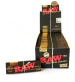 RAW Black King Size Slim – Bibułki ultra-cienkie niebielone RAW Black King Size Slim – Bibułki ultra-cienkie niebielone