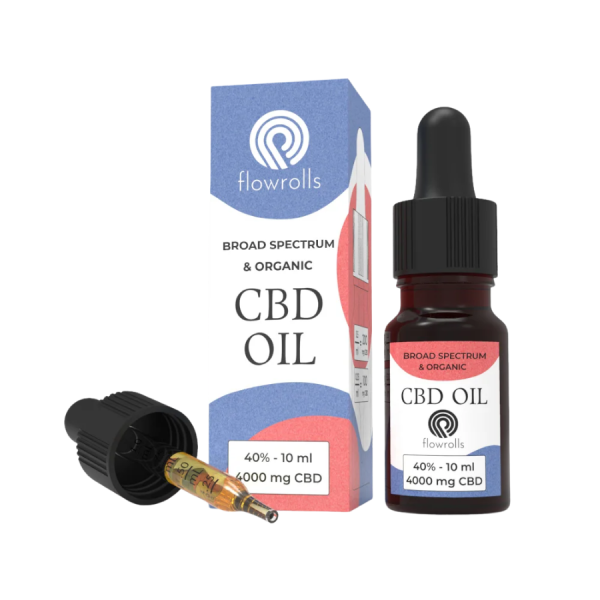 Flowrolls – Olejek CBD 40% Broad Spectrum na oleju MCT (4000 mg, 10 ml) Flowrolls – Olejek CBD 40% Broad Spectrum na oleju MCT (4000 mg, 10 ml)