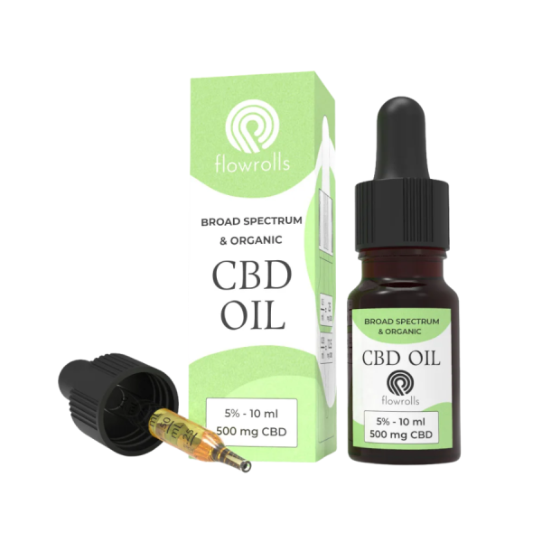 Flowrolls – Olejek CBD 5% Broad Spectrum (500 mg, 10 ml)
