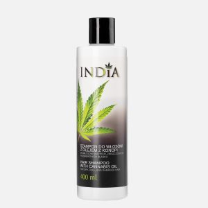 Szampon do włosów z olejem konopnym India Cosmetics, 400 ml