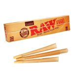 RAW – Hotové krútené papieriky – Cones Classic King Size 32 ks.