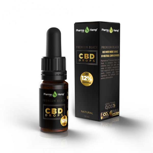 Pharmahemp CBD Oil PREMIUM BLACK CBD Drops