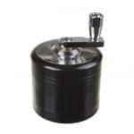 Aluminum grinder with crank