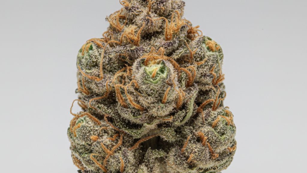 Medyczna marihuana - susz konopny (cannabis flos) w zblizeniu makro